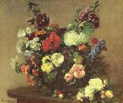 Henri Fantin-Latour Bouquet de Fleurs Diverses USA oil painting artist